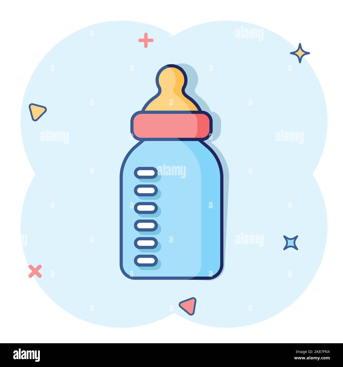 Baby milk bottle cartoon hi-res stock photography and images - Page 3 -  Alamy