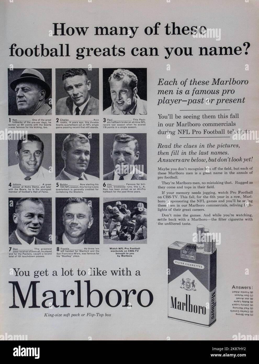 Vintage 20 October 1961 'Life' Magazine Advert, USA Stock Photo