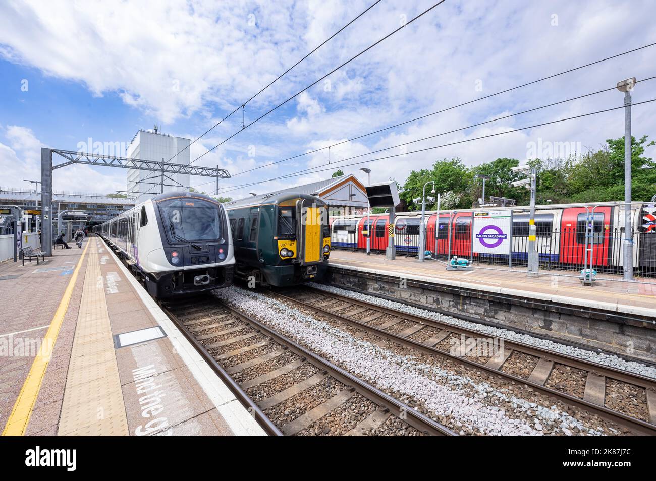 Ealing Broadway Elizabeth Line Station Stock Photo Alamy