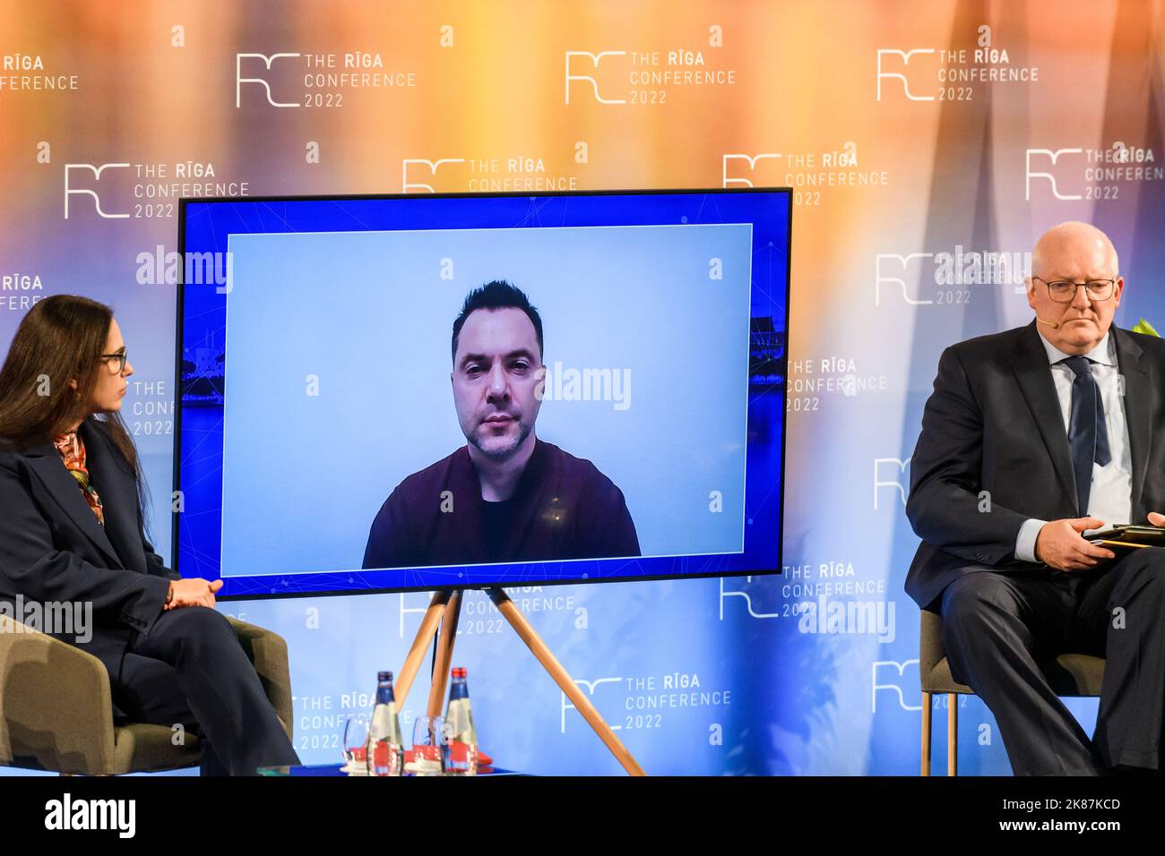 Riga, Latvia. 21st Oct, 2022. RIGA, LATVIA. 21st October 2022. Riga