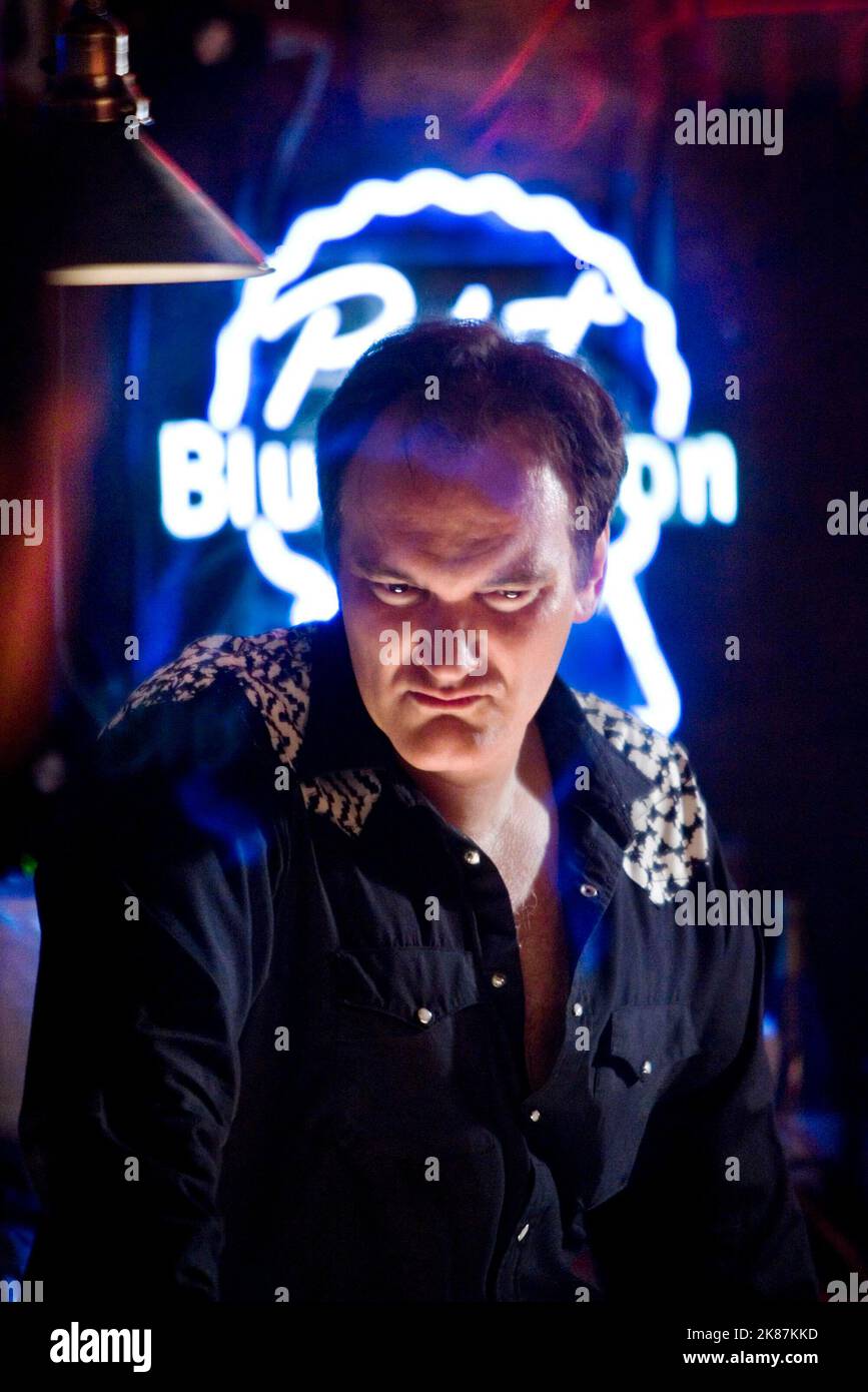 QUENTIN TARANTINO in GRINDHOUSE (2007) -Original title: GRINDHOUSE-DEATH PROOF-, directed by QUENTIN TARANTINO. Credit: DIMENSION FILMS/A BAND APART/BIG TALK PRODUCTIONS/DARTMOUTH / Album Stock Photo