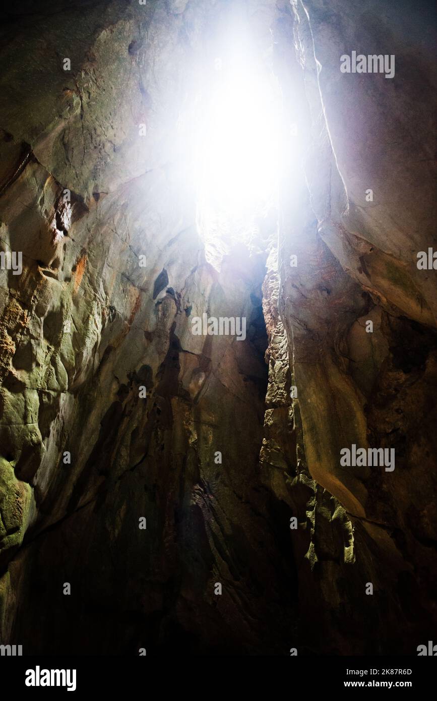Cave inside the Marble Mountains, Da Nang City, Vietnam, Southeast Asia Stock Photo