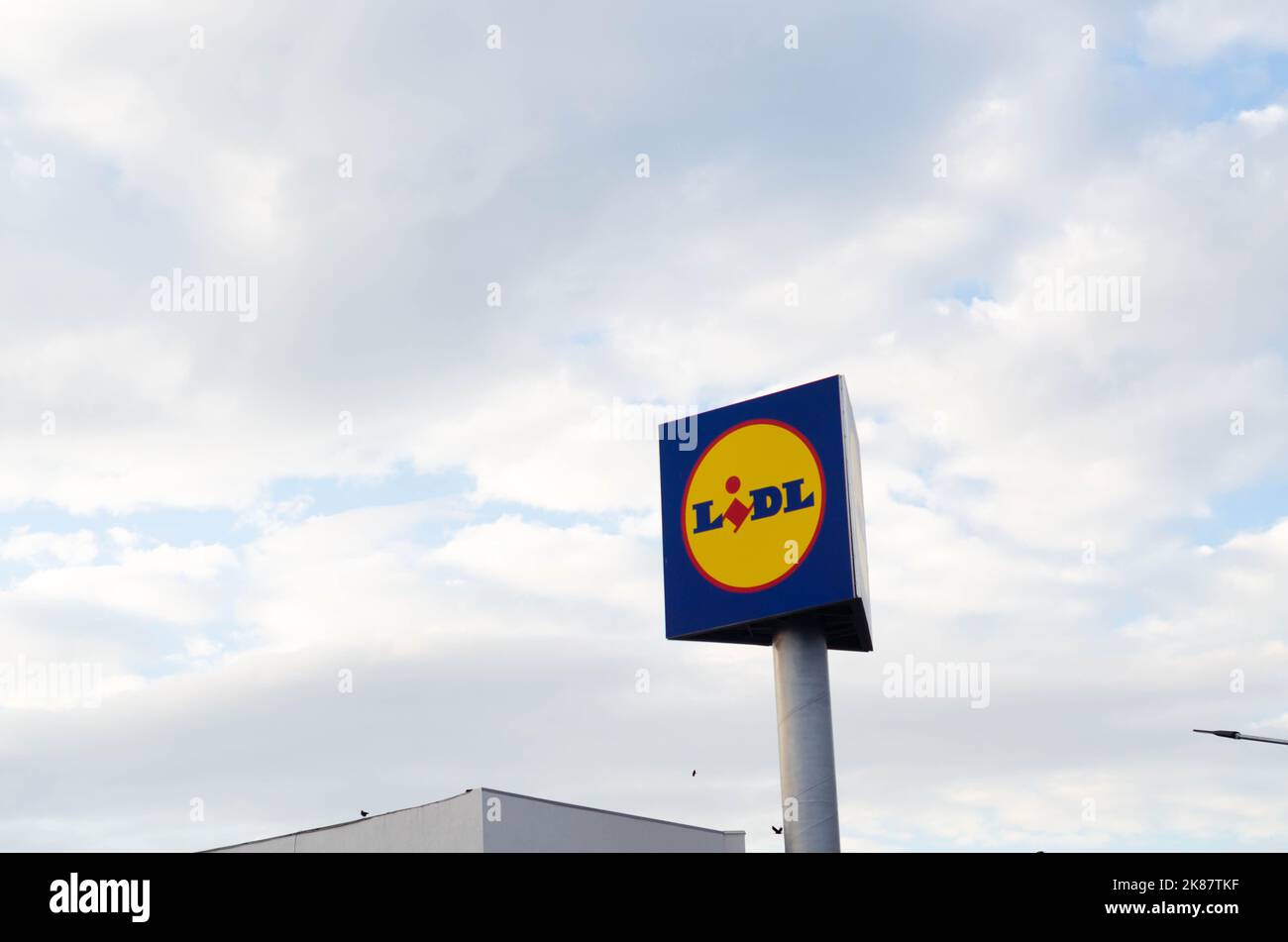 Logo of Lidl. Lidl is a German international hypermarket chain