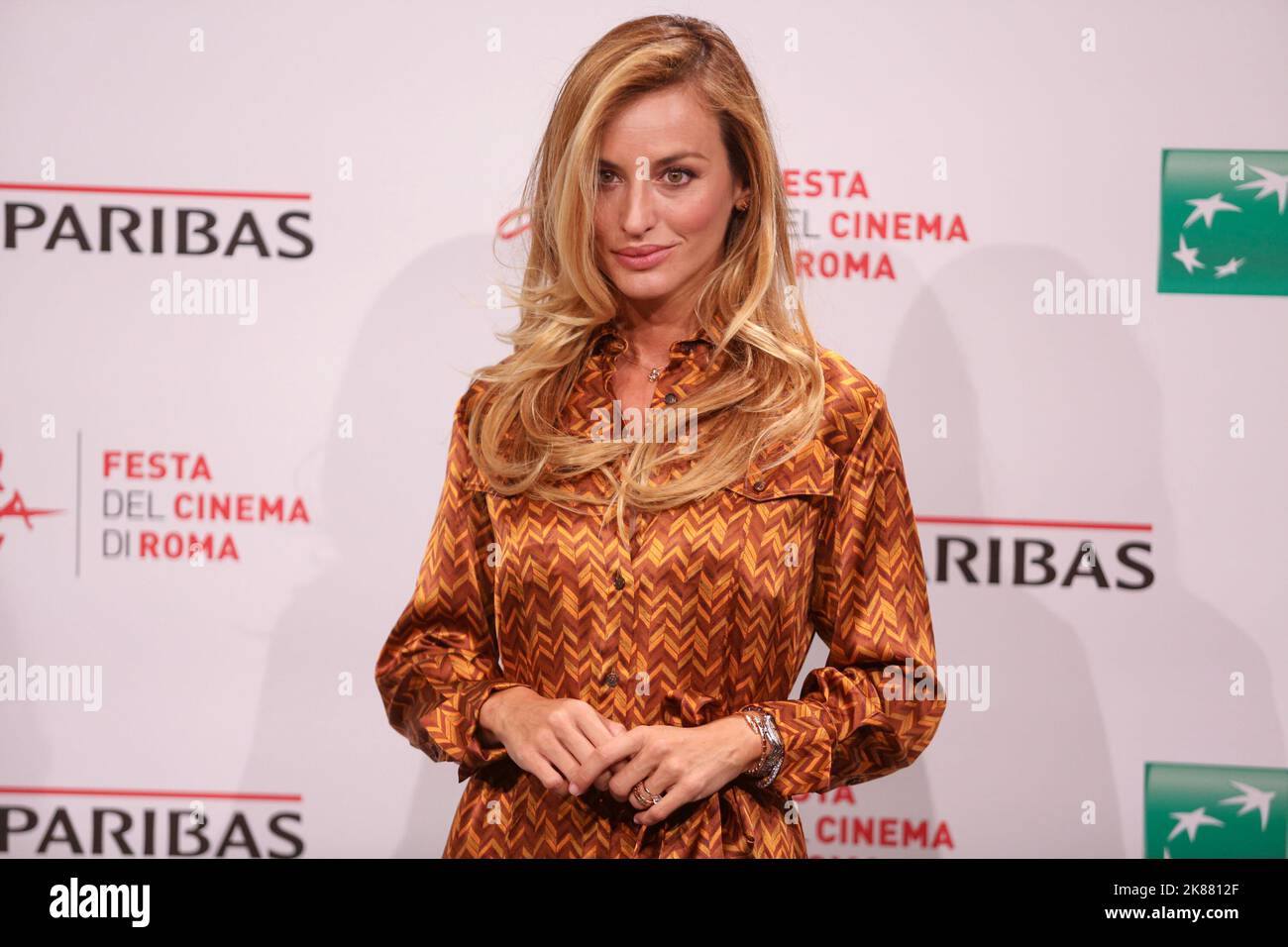 Rome, Italy. 21st Oct, 2022. Beatrice Venezi poses for a photocall of the movie 'Tutto si trasforma' at the opening of Rome Film Fest at Auditorium Parco della Musica. Credit: SOPA Images Limited/Alamy Live News Stock Photo