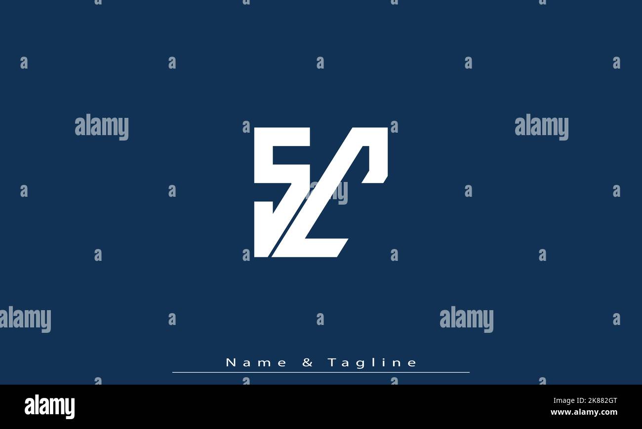Alphabet letters Initials Monogram logo SC , CS Stock Vector