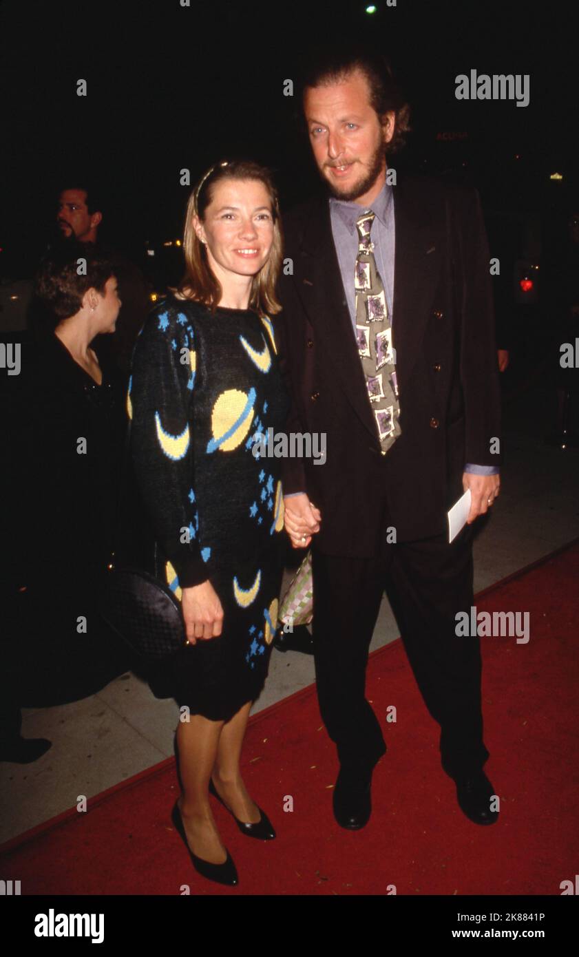 Daniel Stern and wife Laure Mattos attend the 'For the Boys' Beverly