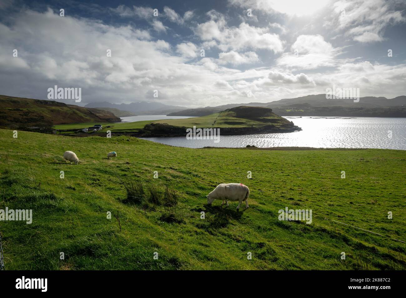 A view of the landscape on the Isle of Skye Scotland Uk Stock Photo - Alamy