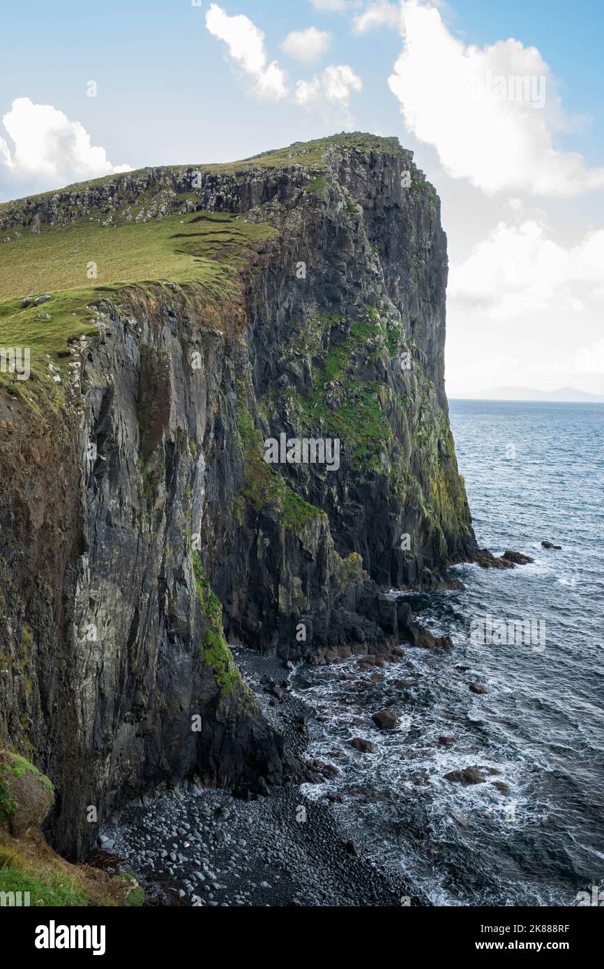 Kilt rock coastal mountains on the Isle of Skye Scotland UK Stock Photo ...