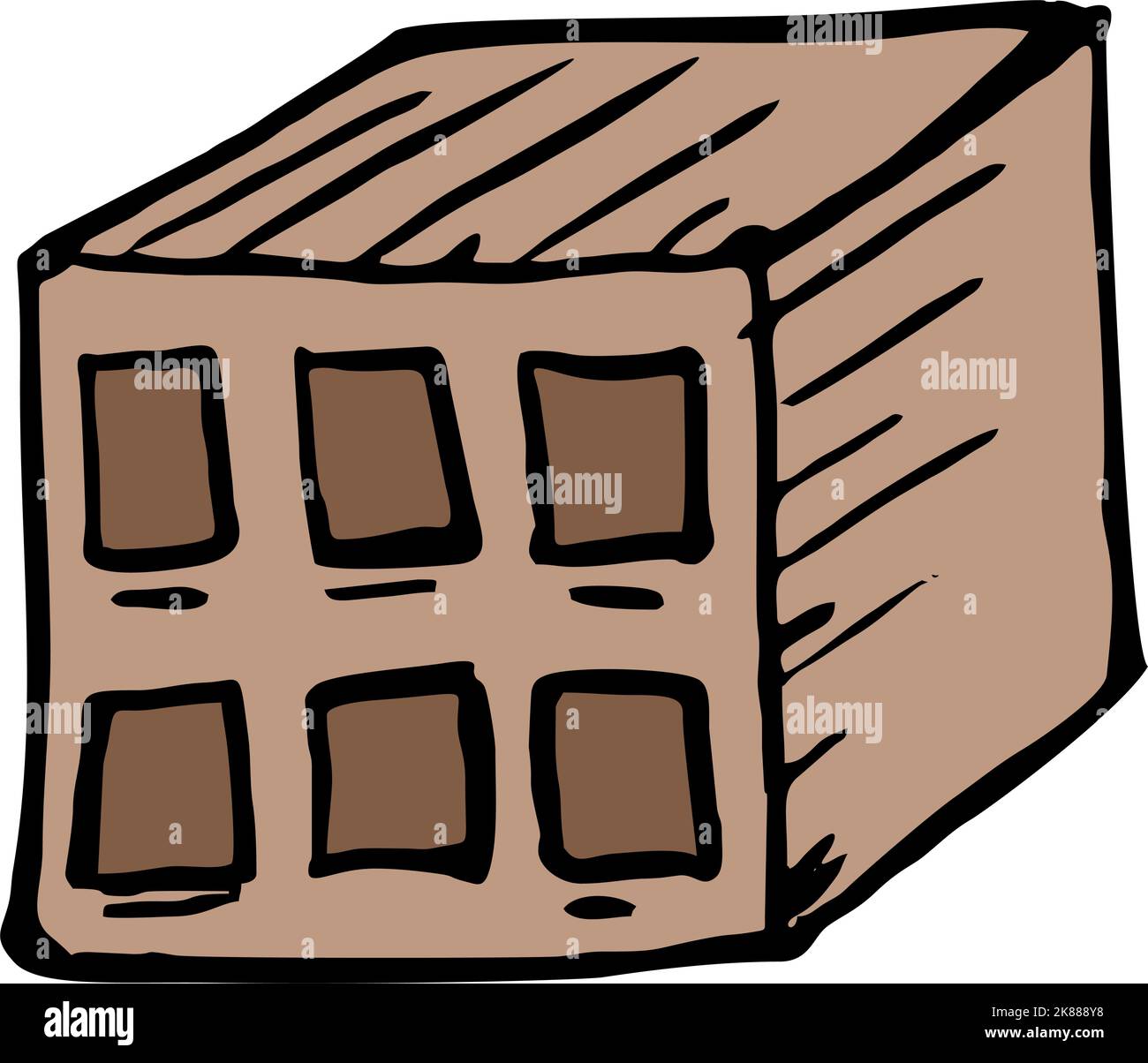 brick illustration Stock Vector