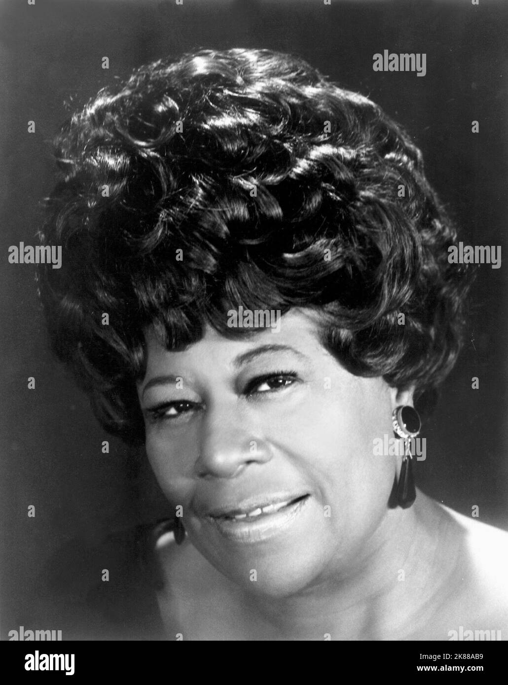 Ella Fitzgerald  Singer   01 May 1958   **WARNING** This Photograph is for editorial use only and is the copyright of The  Film Company and/or the Photographer assigned by the  Film or Production Company and can only be reproduced by publications in conjunction with the promotion of the above  Film. A Mandatory Credit To The  Film Company is required. The Photographer should also be credited when known. No commercial use can be granted without written authority from the  Film Company. Stock Photo