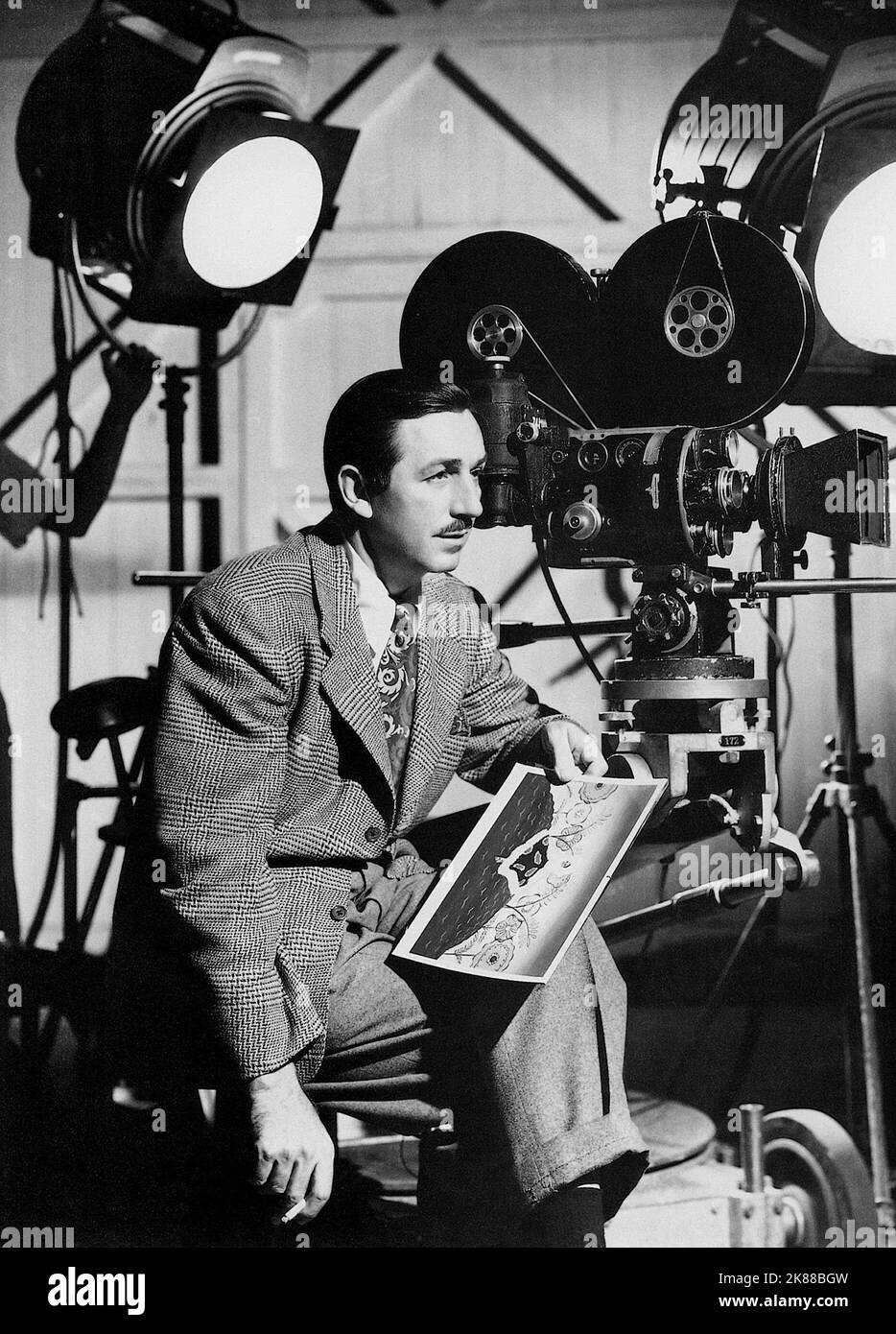 Walt Disney  Producer & Animator  / Walter Elias 'Walt' Disney 01 May 1936   **WARNING** This Photograph is for editorial use only and is the copyright of The Film Company and/or the Photographer assigned by the Film or Production Company and can only be reproduced by publications in conjunction with the promotion of the above Film. A Mandatory Credit To The Film Company is required. The Photographer should also be credited when known. No commercial use can be granted without written authority from the Film Company. Stock Photo
