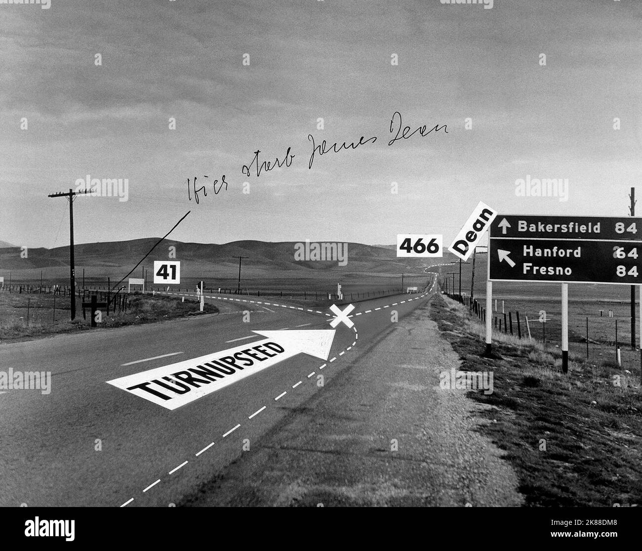 Scene Of James Dean Crash Scene Of James Dean'S Car Crash 01 October