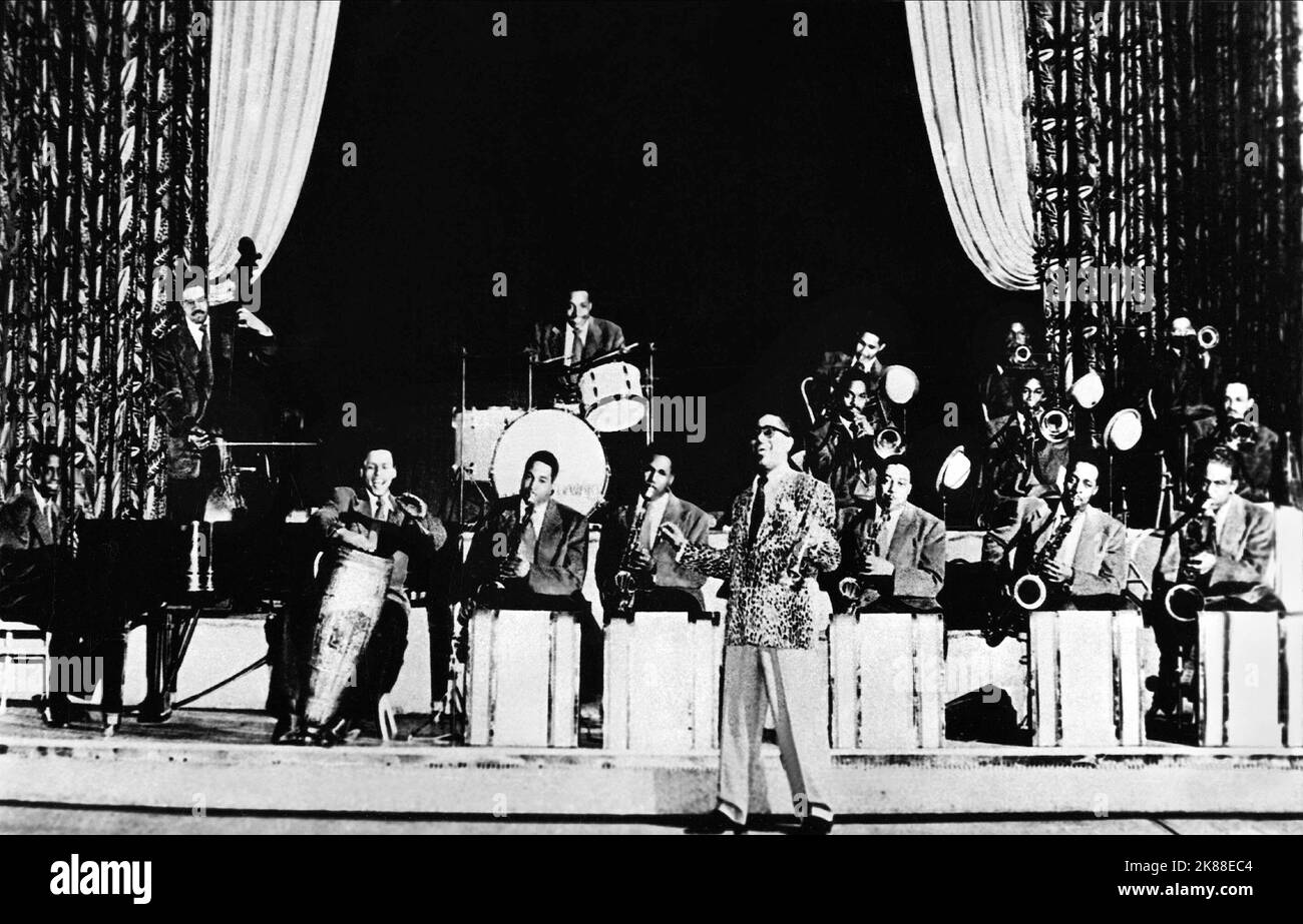 Dizzy Gillespie  Big Band   01 June 1948   **WARNING** This Photograph is for editorial use only and is the copyright of The Film Company and/or the Photographer assigned by the Film or Production Company and can only be reproduced by publications in conjunction with the promotion of the above Film. A Mandatory Credit To The Film Company is required. The Photographer should also be credited when known. No commercial use can be granted without written authority from the Film Company. Stock Photo