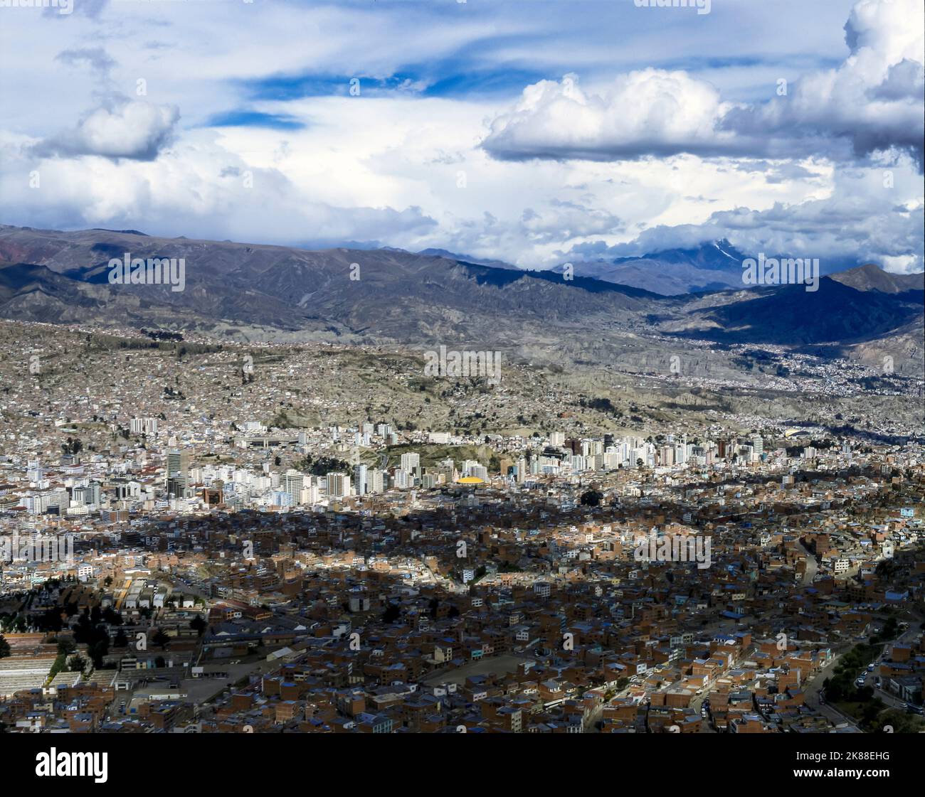 Aerial view of La Paz city Stock Photo - Alamy