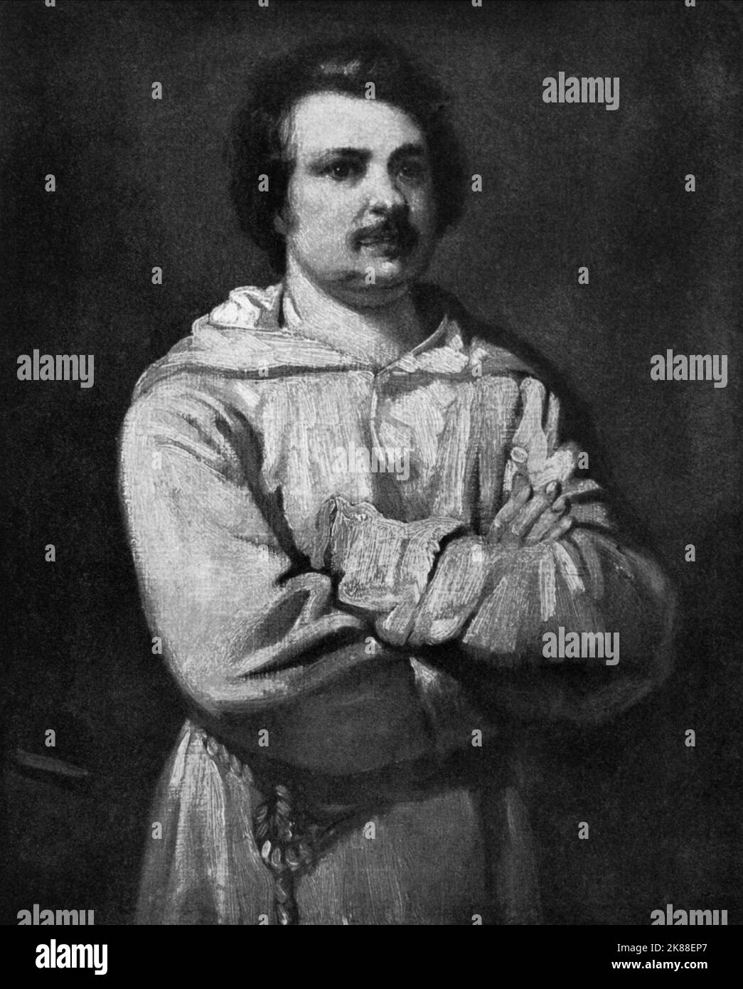 Honore De Balzac  Writer (1799-1850)  / Gemalt Von Louis Boulanger / Painting By Louis Boulanger 01 January 1840   **WARNING** This Photograph is for editorial use only and is the copyright of The Film Company and/or the Photographer assigned by the Film or Production Company and can only be reproduced by publications in conjunction with the promotion of the above Film. A Mandatory Credit To The Film Company is required. The Photographer should also be credited when known. No commercial use can be granted without written authority from the Film Company. Stock Photo
