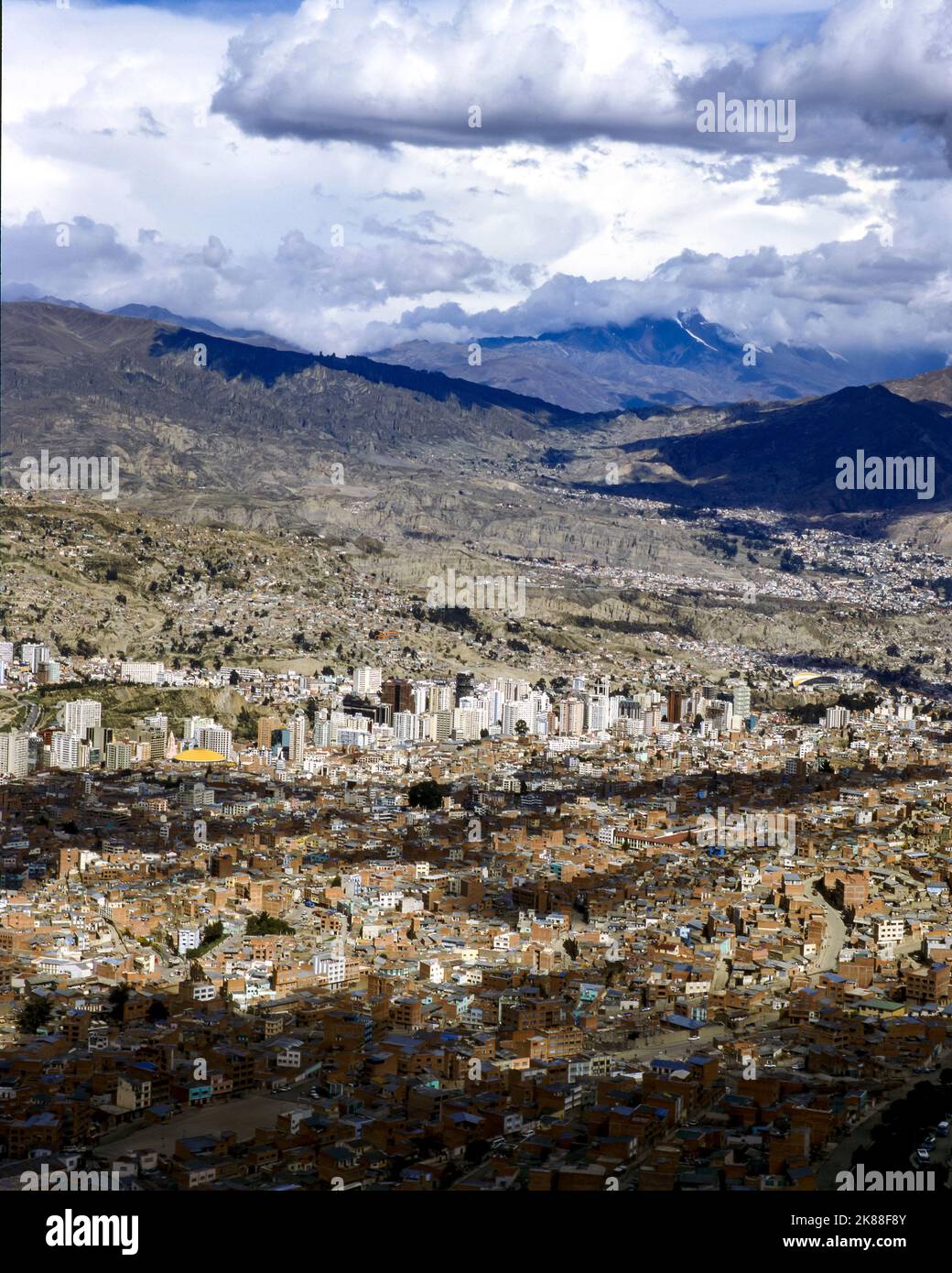 Aerial view of La Paz city Stock Photo - Alamy