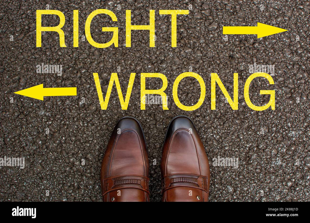 Right way wrong way sign hi-res stock photography and images - Alamy