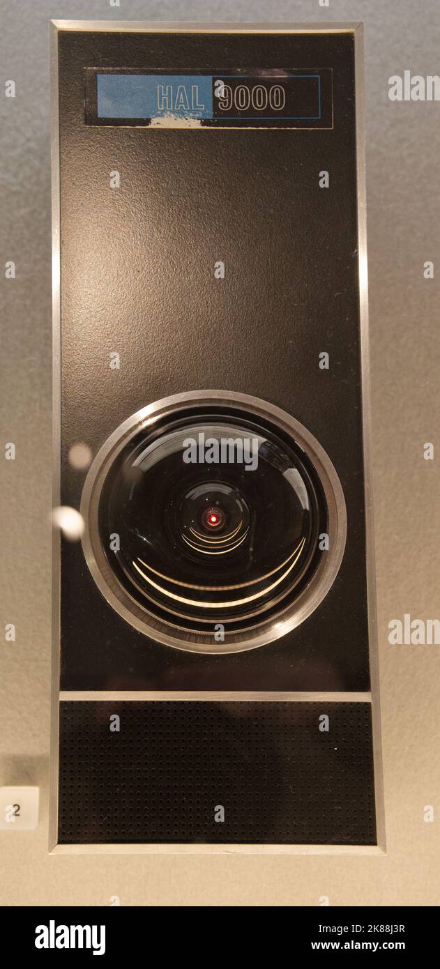 HAL 9000 prop from 2001: A Space Odyssey Stock Photo