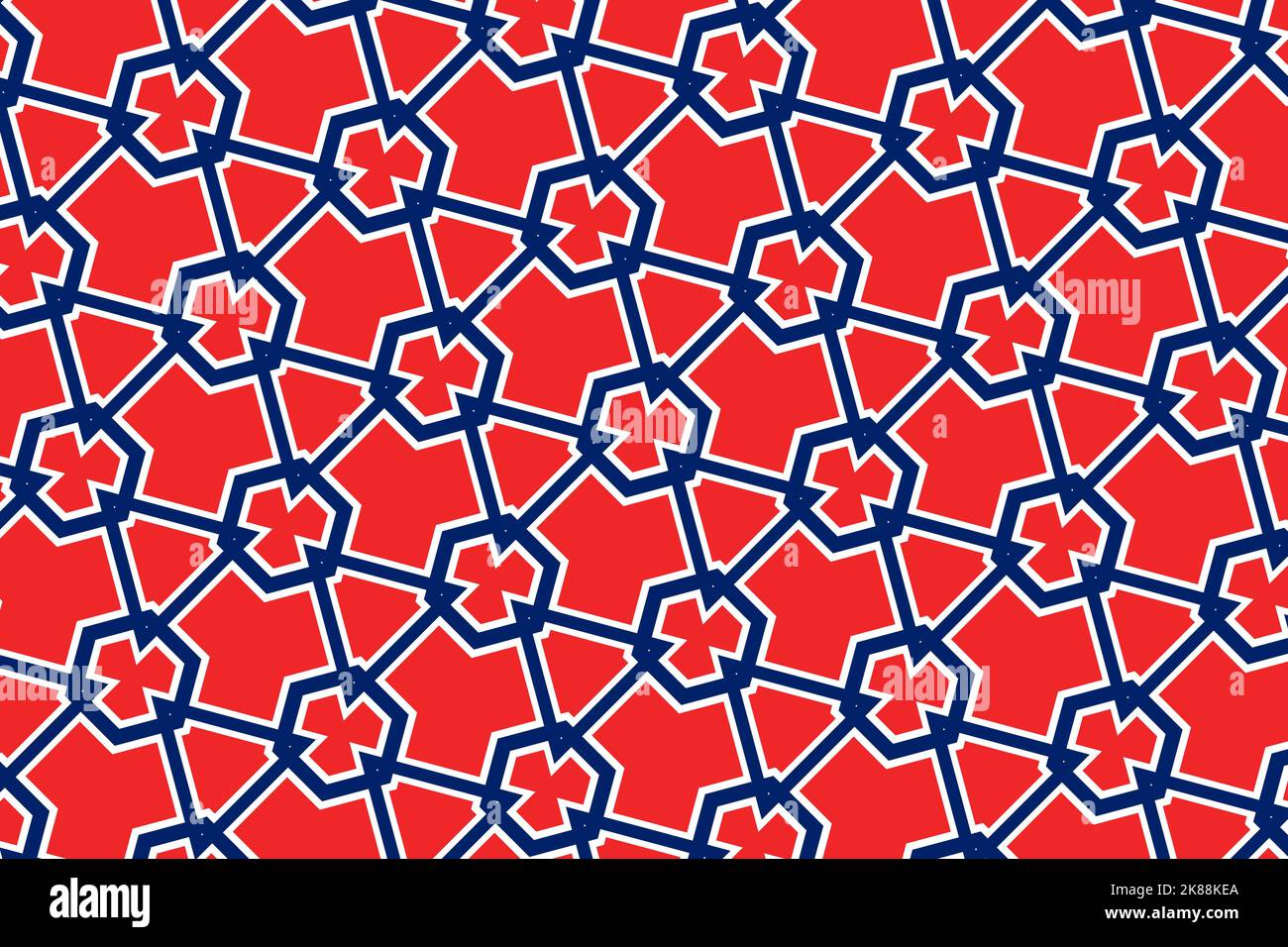 Geometric pattern in the colors of the national flag of Norway. The ...