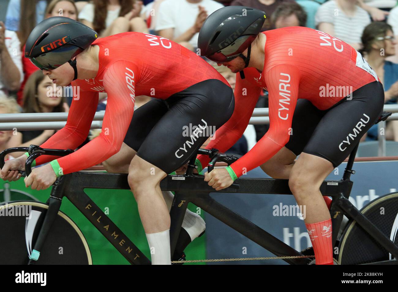 Alex Pope of Wales along with his pilot Lloyd Steffan in the Men's