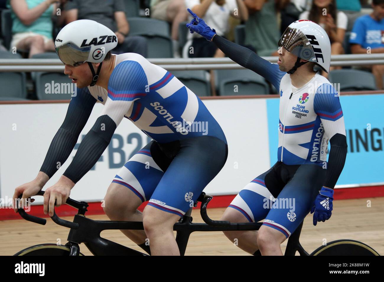 Neil FACHIE of Scotland along with his pilot Lewis Stewart in the Men's