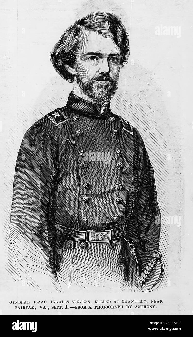 Portrait of General Isaac Ingalls Stevens, killed at Chantilly, near
