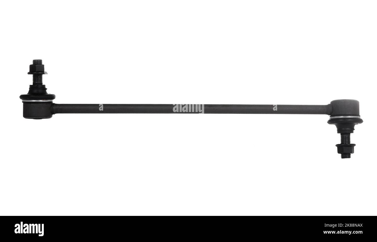 Car stabilizer link isolated over white background Stock Photo Alamy