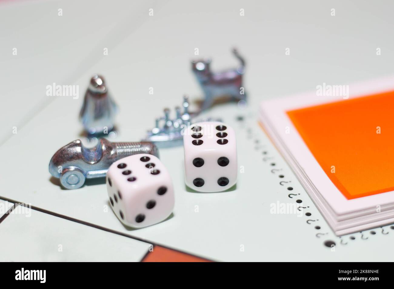Game chips, game cubes Stock Photo Alamy