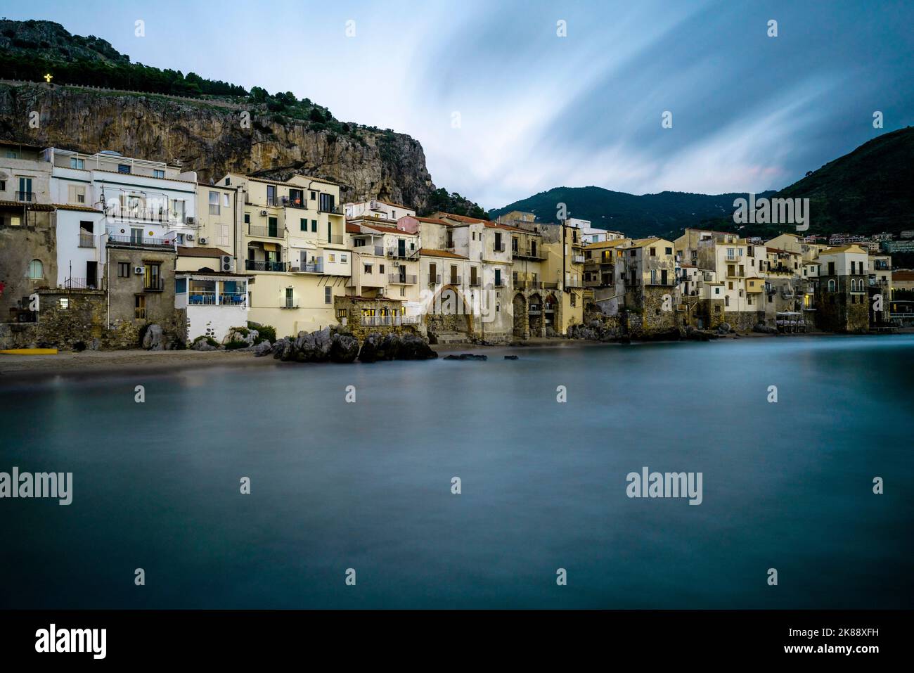 Traditional Fisherman's Houses, Cefalu, Sicily, Italy Stock Photo Alamy
