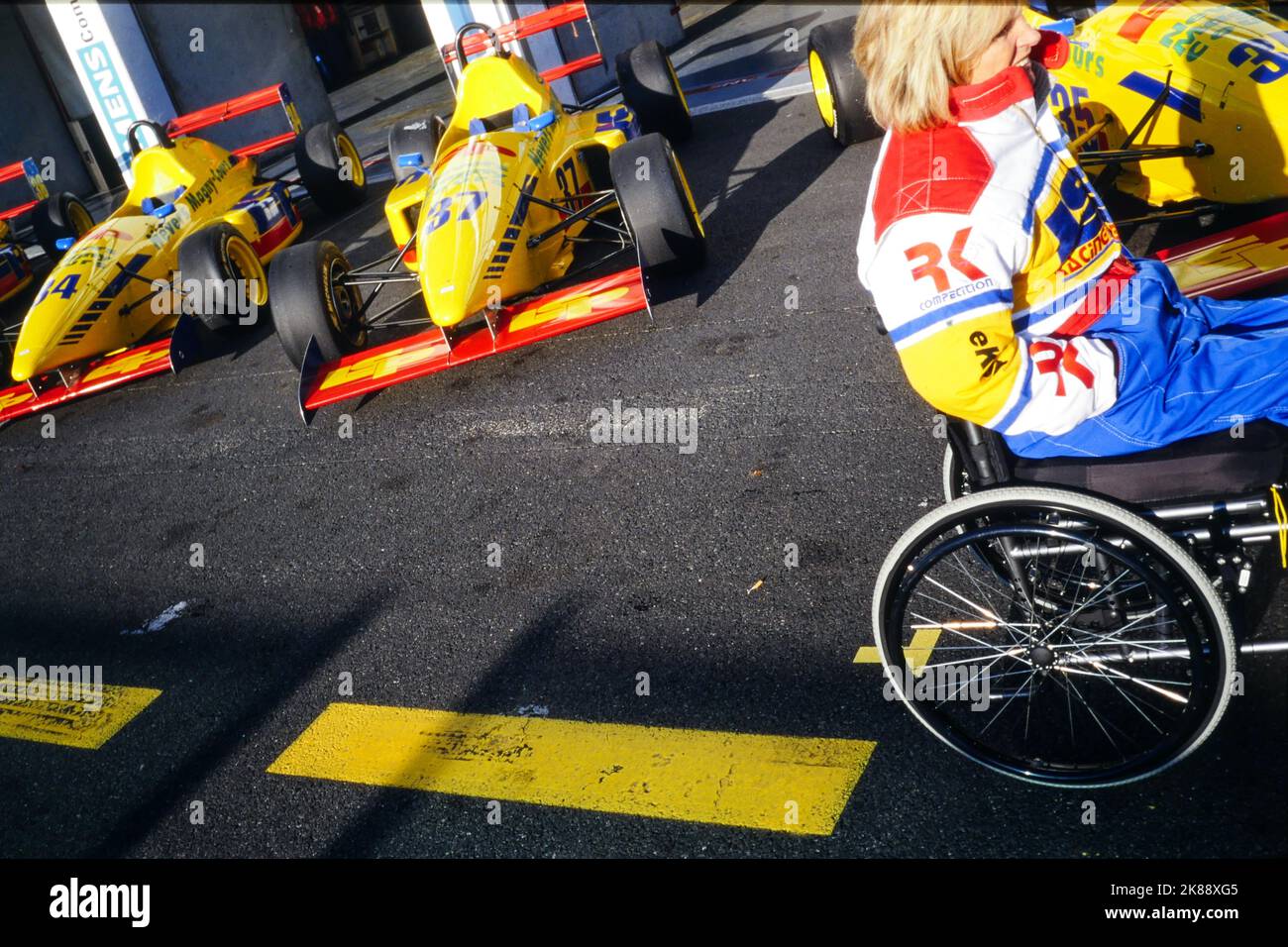 F3 racing car for paraplegic pilot, Nevers Magny-Court, Nièvre, France ...