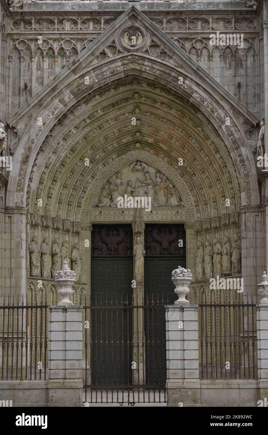 Cathedral of Saint Mary. Gate of Forgiveness. Stock Photo