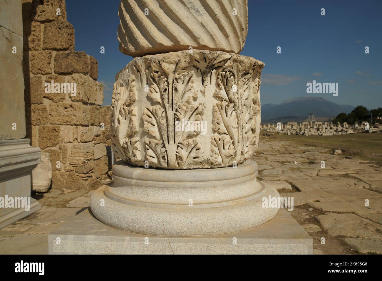 Laodicea on the Lycus Ancient City in Denizli City, Turkiye Stock Photo