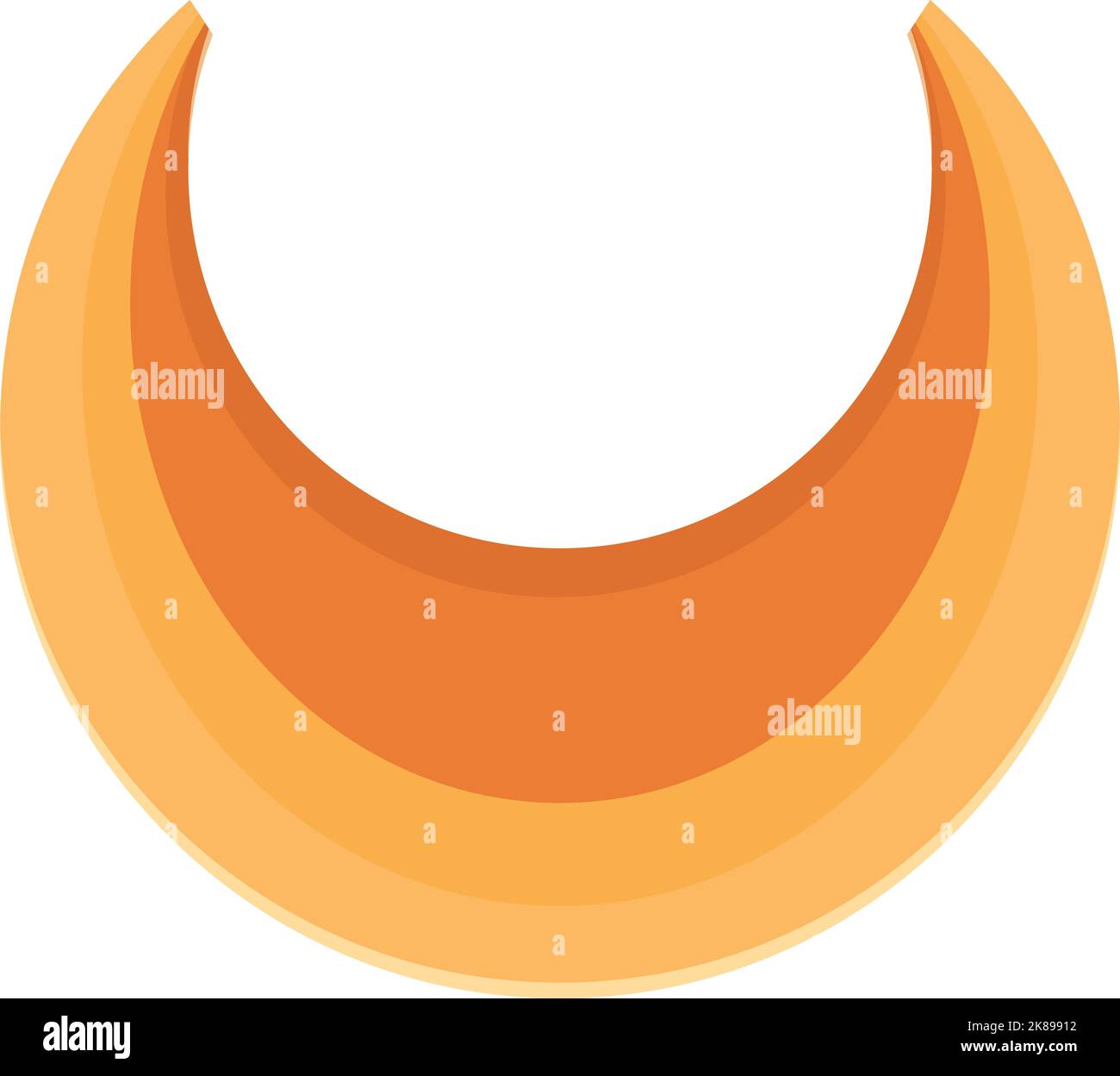 Totem moon icon cartoon vector. Tribal art. African person Stock Vector