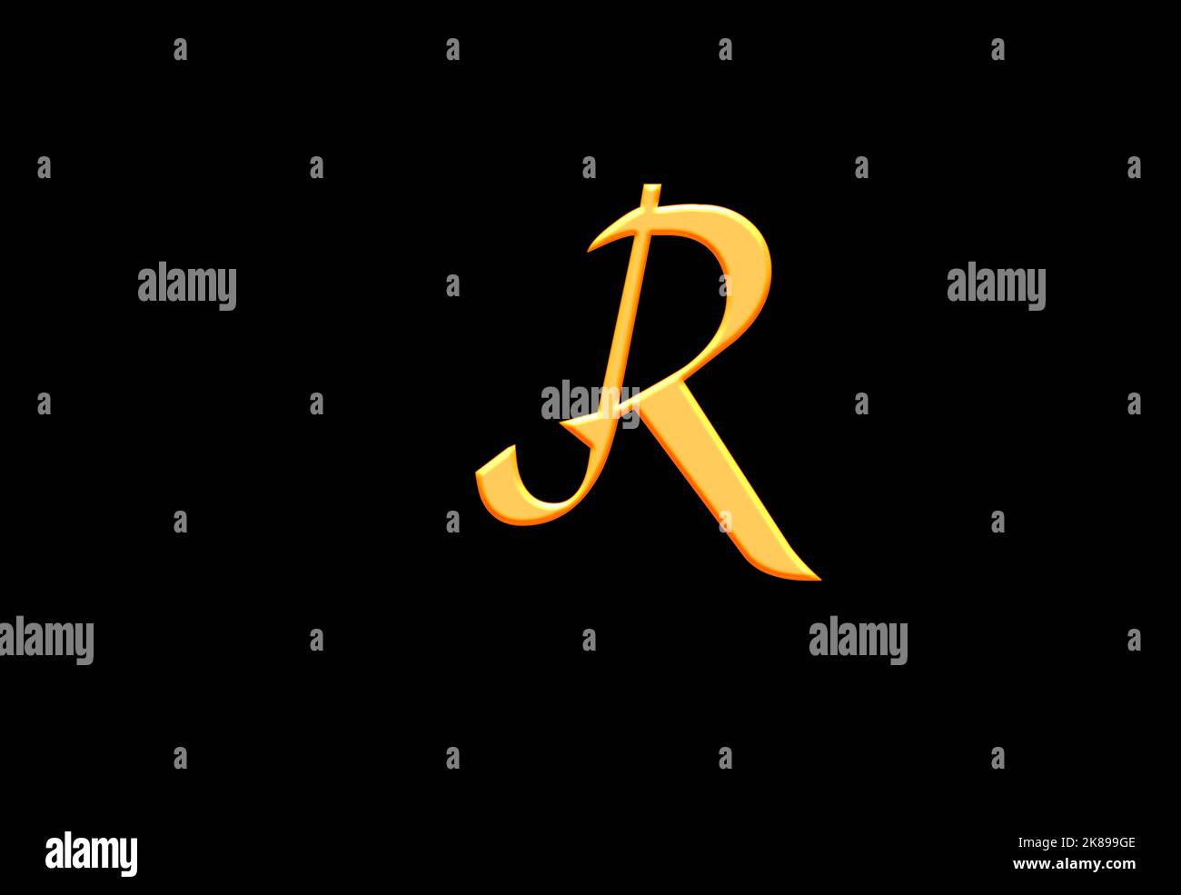 Modern luxury letter R logo Design. Best Stylish Font and Brand Name Poster, Invitation Stock Photo
