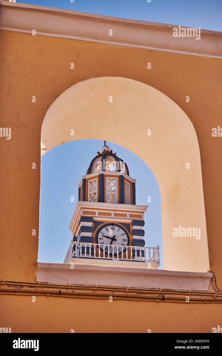 Cathedral of Saint John the Baptist Colorful Bell Tower - Fira ...