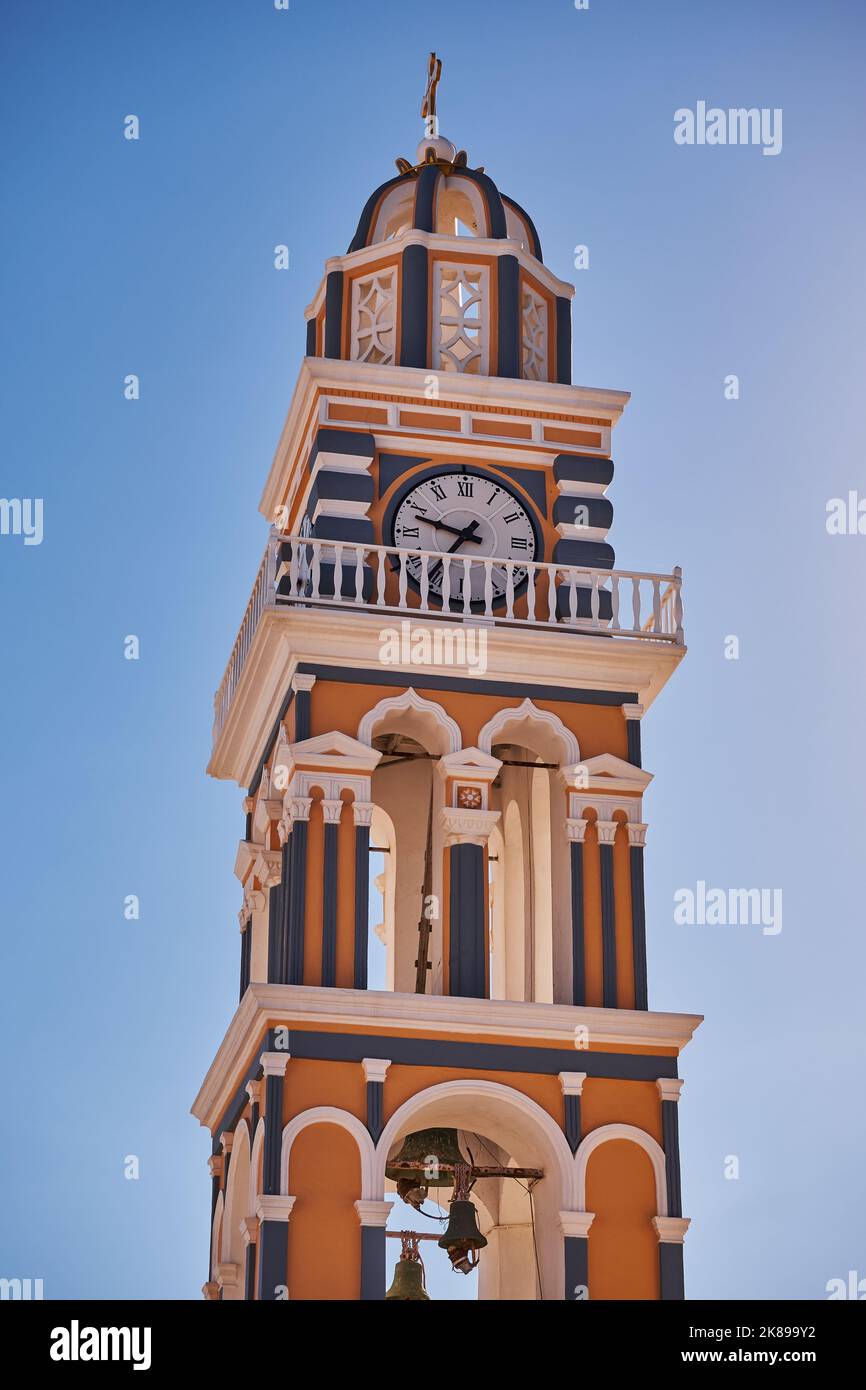 Cathedral of Saint John the Baptist Colorful Bell Tower - Fira ...
