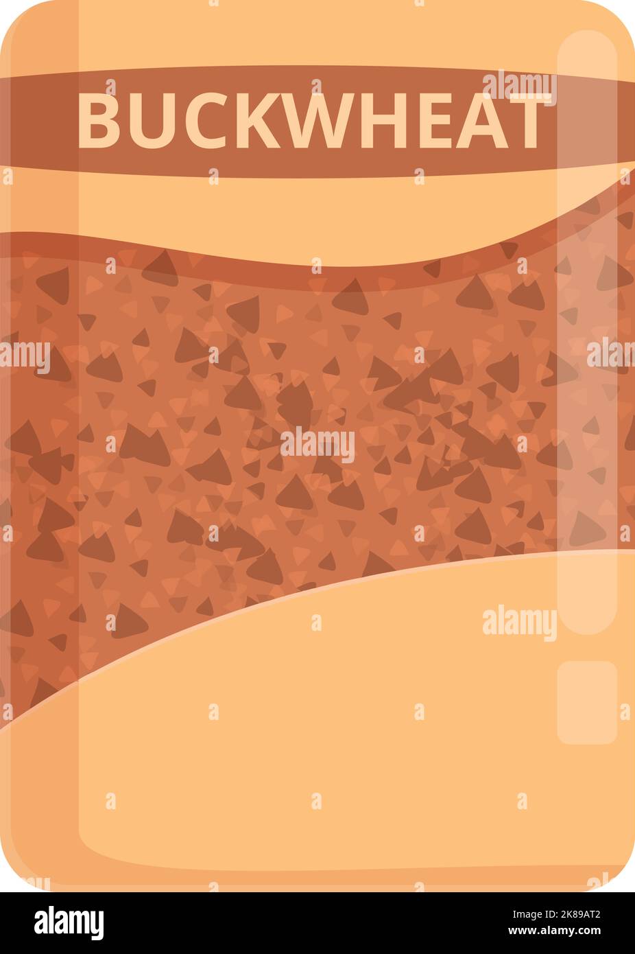 Buckwheat pack icon cartoon vector. Cereal plant. Raw pile Stock Vector