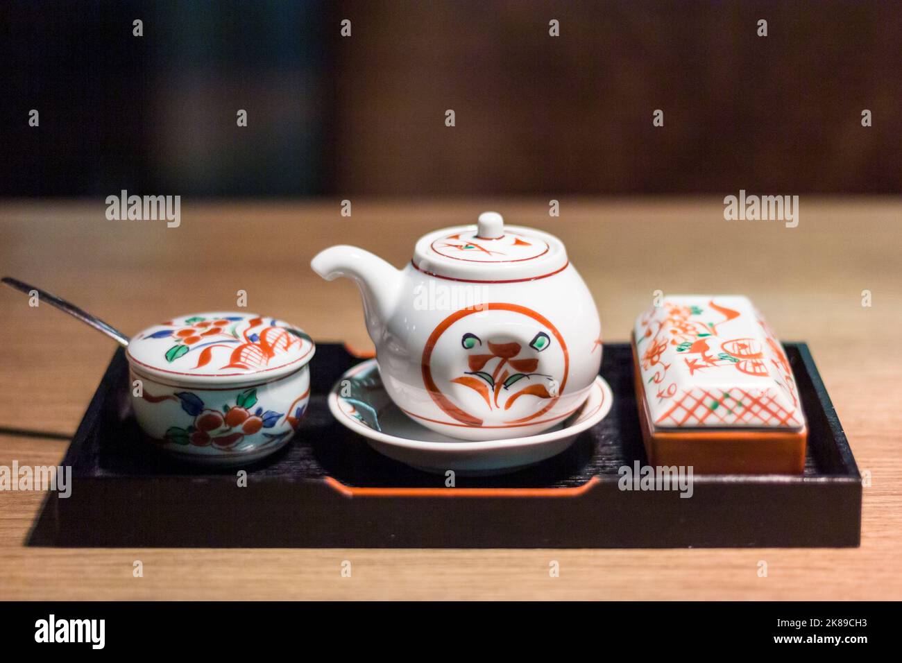 Tea at Japanese restaurant in Bangkok, Thailand Stock Photo Alamy