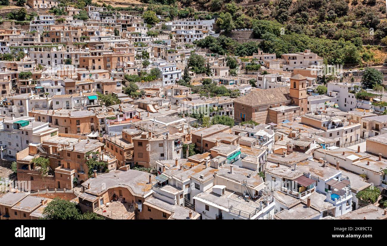Pampaneira, a small mountain village in the Alpujarras, Granada, Andalusia, Spain Stock Photo