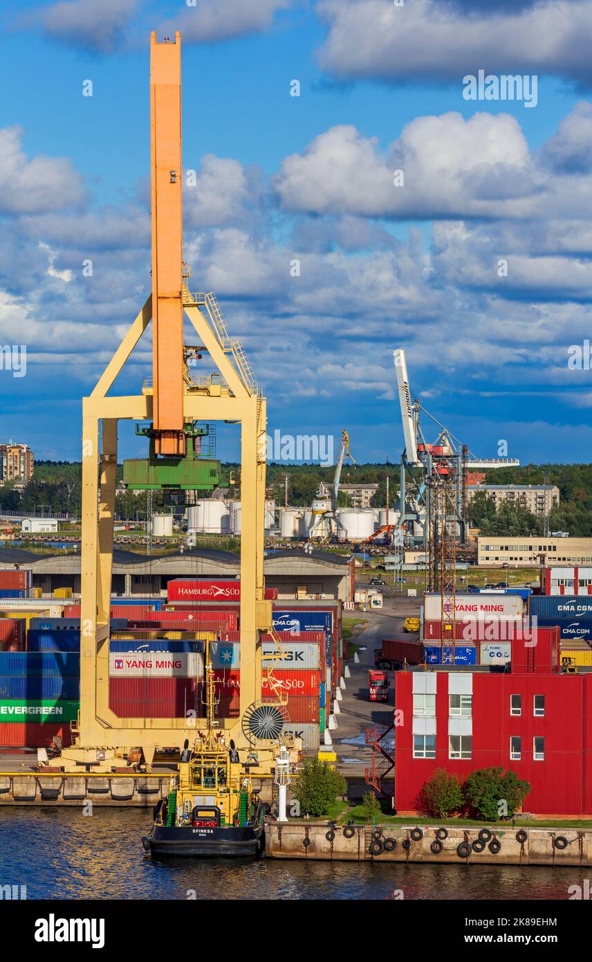Baltic Container Terminal Latvia baltic sea hi-res stock photography and images - Alamy