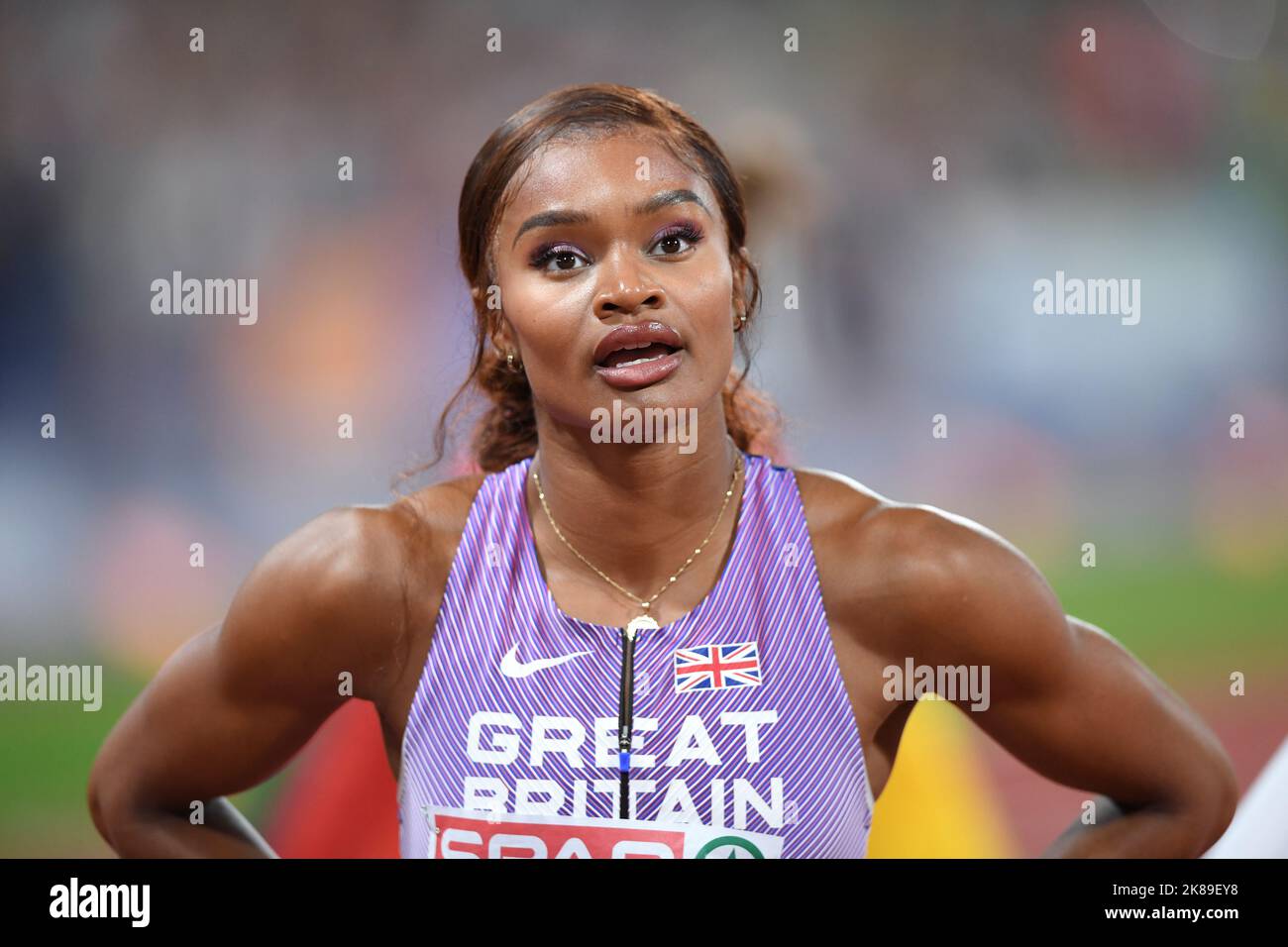 ImaniLara Lansiquot (Great Britain). 100m Women final. European