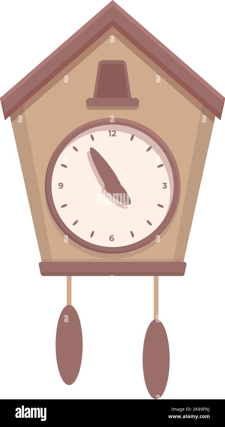 Old Cuckoo Clock icon cartoon vector. Watch time. Digital retro Stock Vector Image & Art Alamy