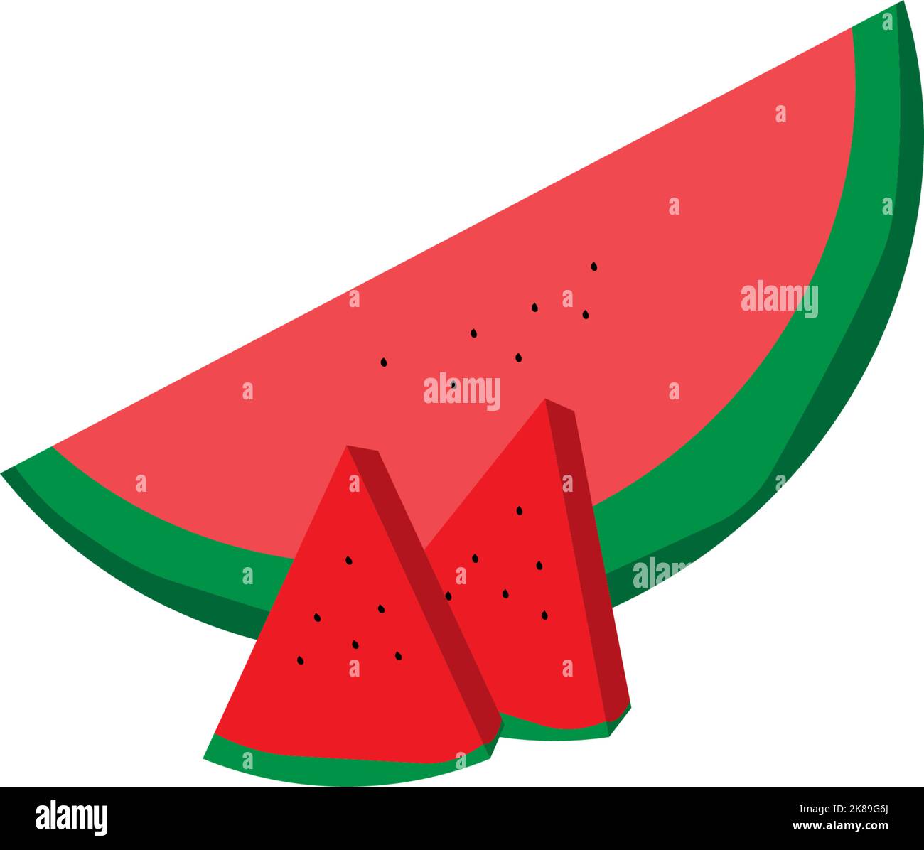 watermelon icon vector logo illustration design Stock Vector