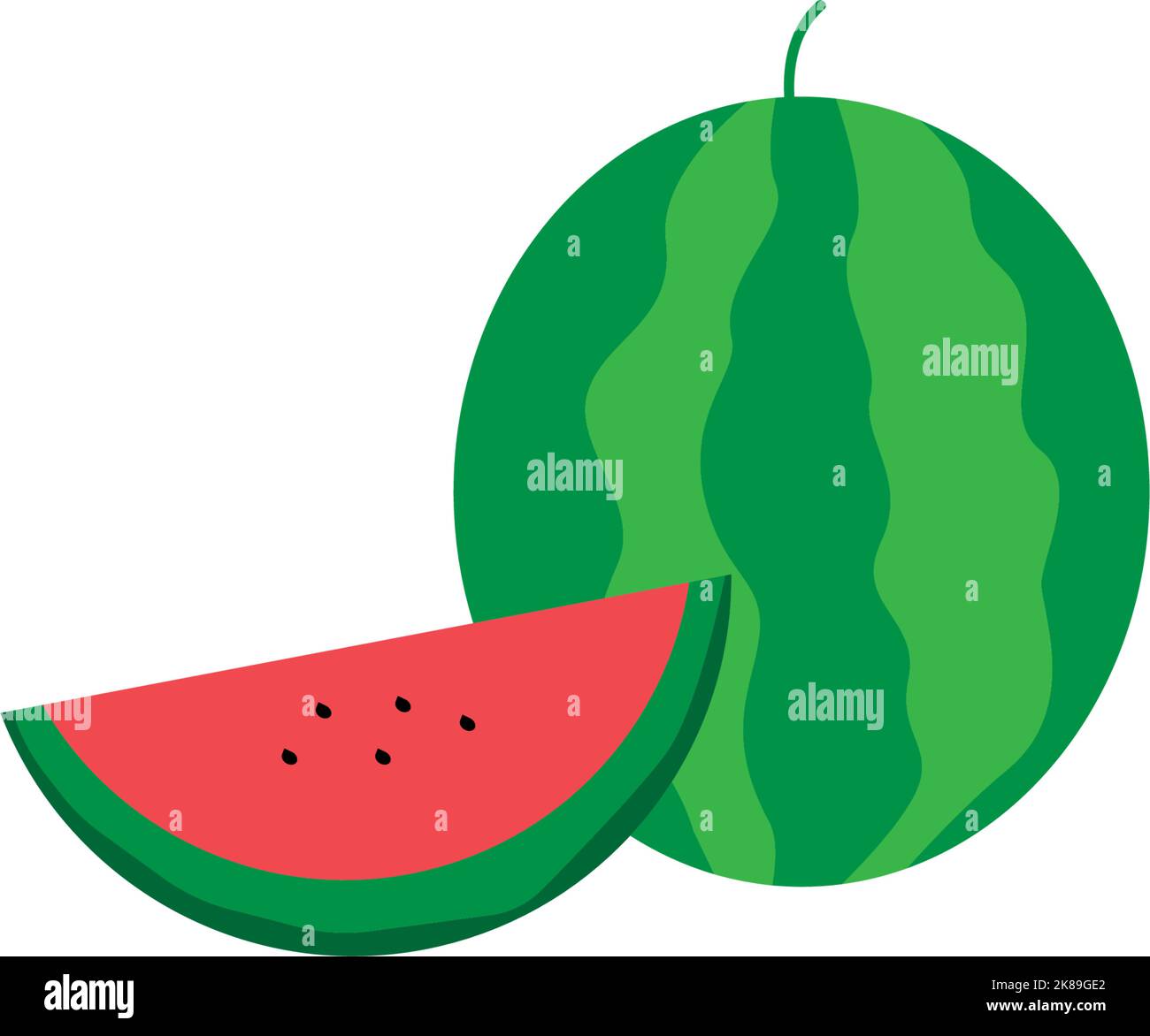 watermelon icon vector logo illustration design Stock Vector Image ...