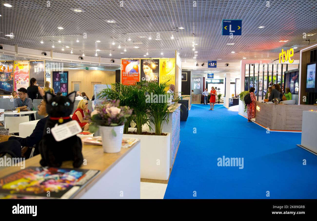 Mipcom Cannes, France - October 17, 2022: MIPCOM/MIPJUNIOR - The International ...