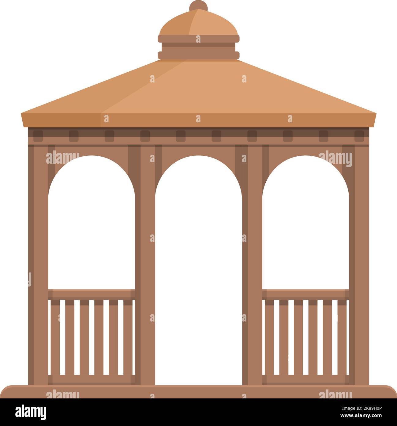 Pergola building icon cartoon vector. Wedding house. Gazebo pavilion