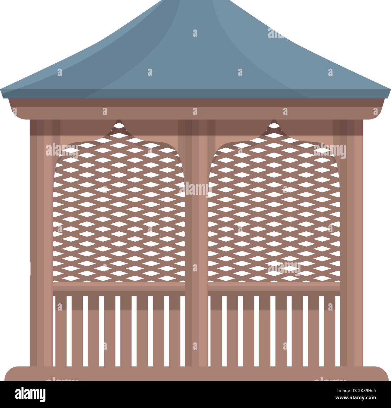 Beach pergola icon cartoon vector. Wedding house. Park building Stock ...
