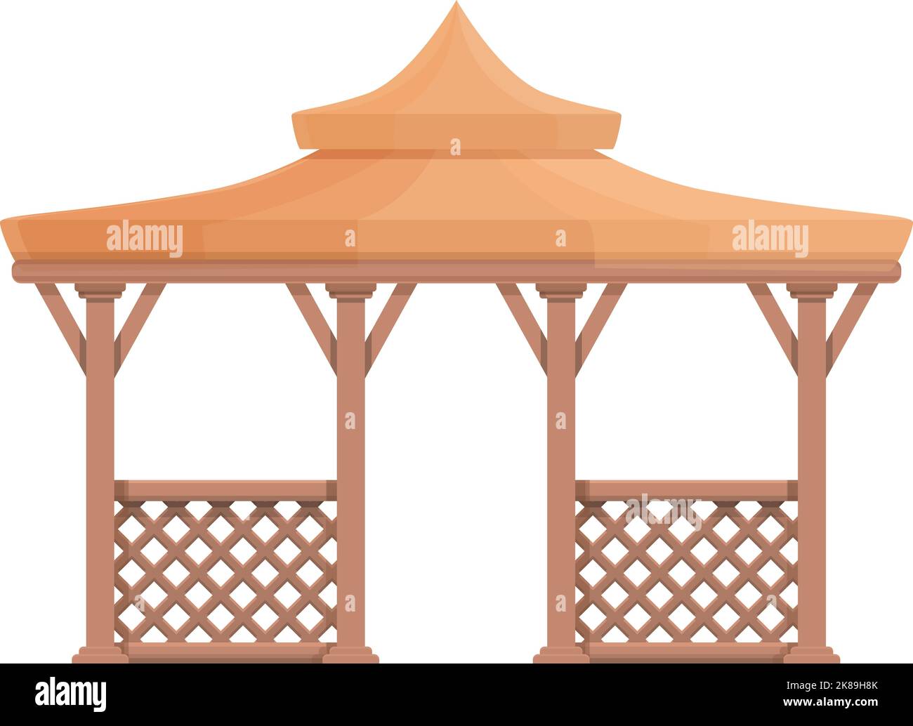 Street pergola icon cartoon vector. Wedding house. Summer garden Stock ...