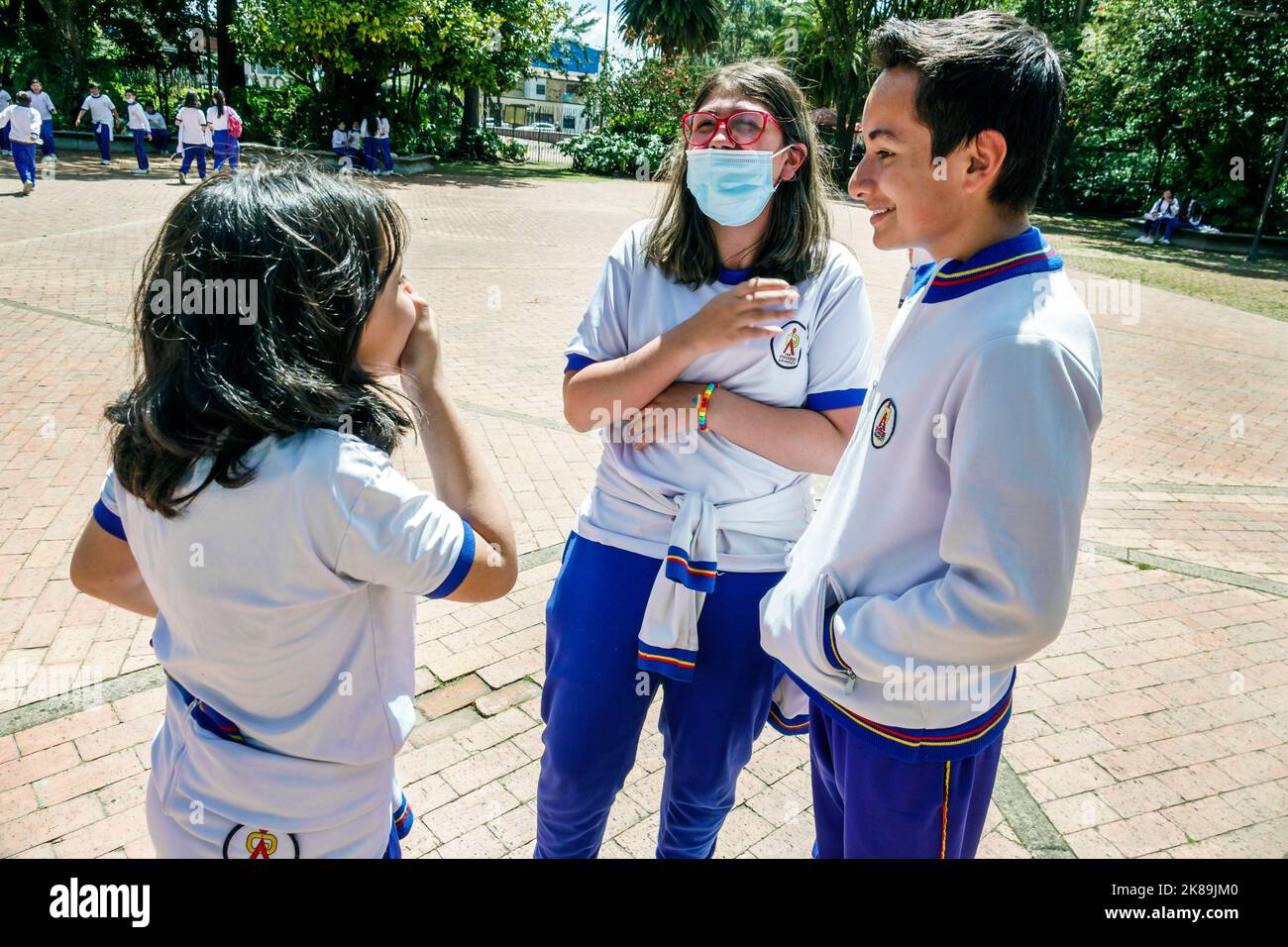 Bogota Colombia,Engativa Calle 63 Jardin Botanico de Bogota¡ Jose Celestino Mutis Botanical Garden,teen teens teenage teenager teenagers youth adolesc Stock Photo