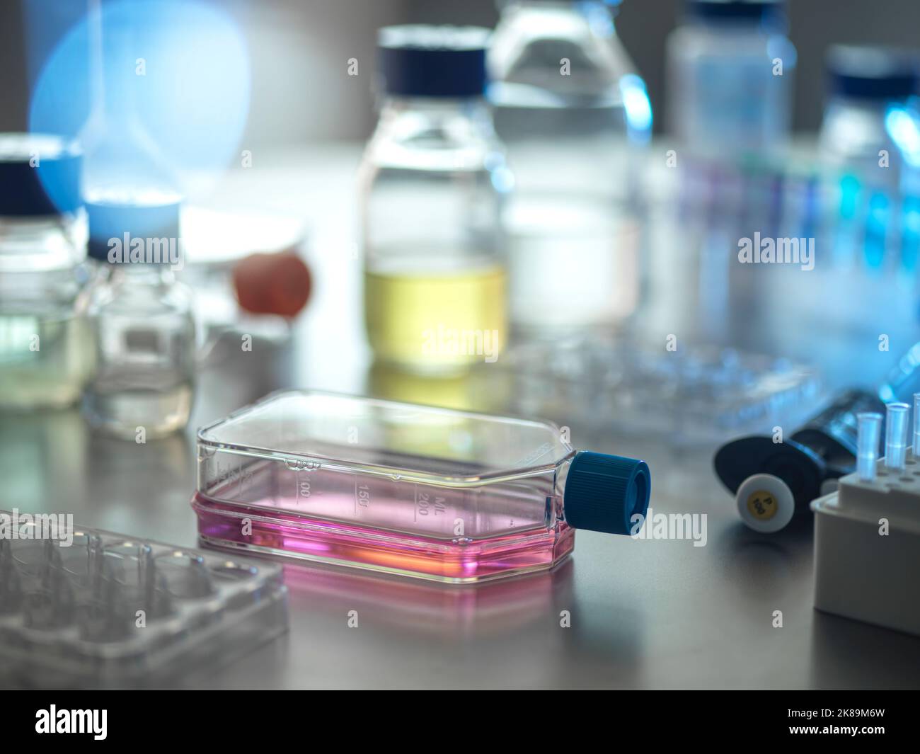 Cell research Stock Photo